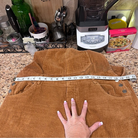 BiBi Women's Brown or Rust Corduroy Overalls XL - Picture 6 of 9